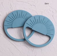 2pcs smoky blue